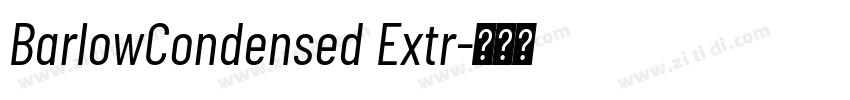 BarlowCondensed Extr字体转换